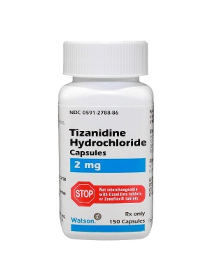 Zanaflex 2 mg. 150 capsules